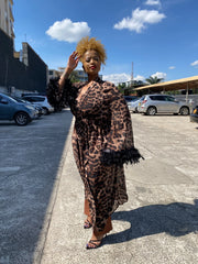 Leopard Luxe Satin Robe