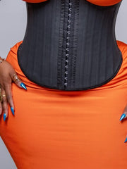 Premium Steel Boned Waist Trainer Corset – Adjustable Tummy Control Shaper for Women