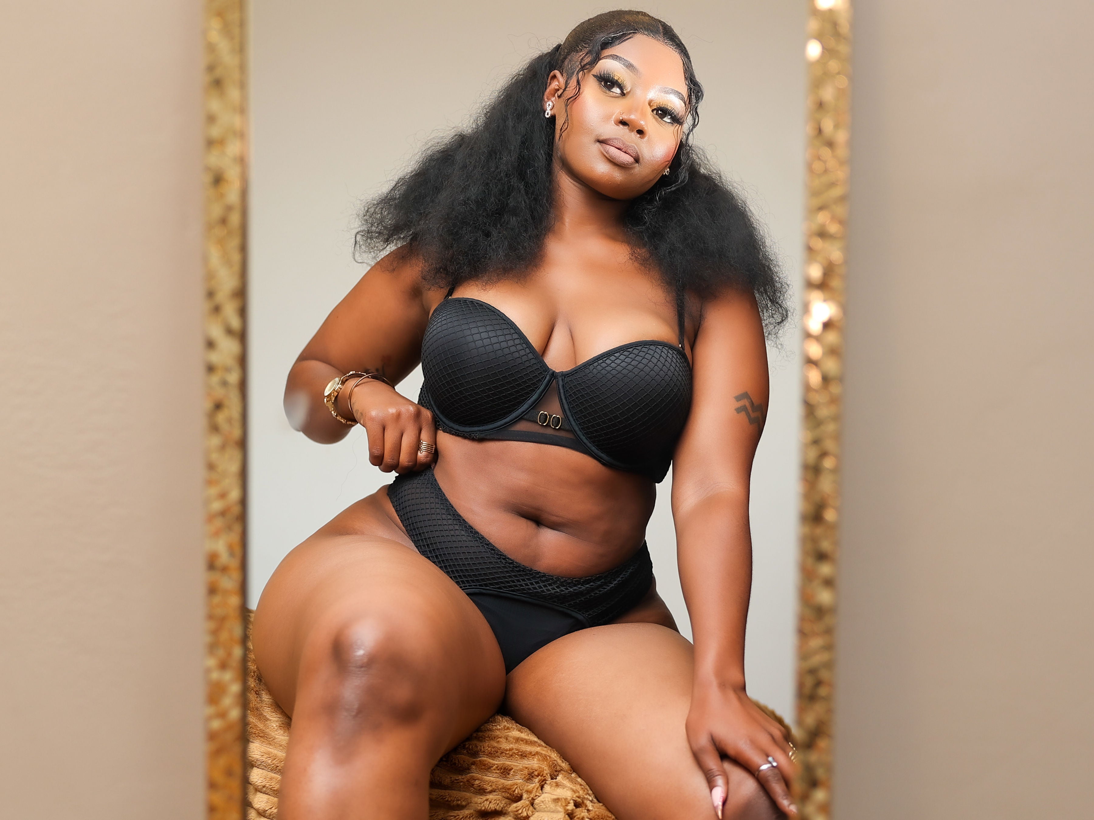 Black Rembo Bra Set