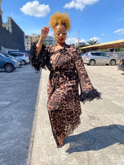 Leopard Luxe Satin Robe