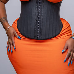 Hook-and-Eye Waist Trainer Corset – Tummy & Waist Shaper