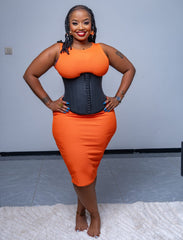 Hook-and-Eye Waist Trainer Corset – Tummy & Waist Shaper