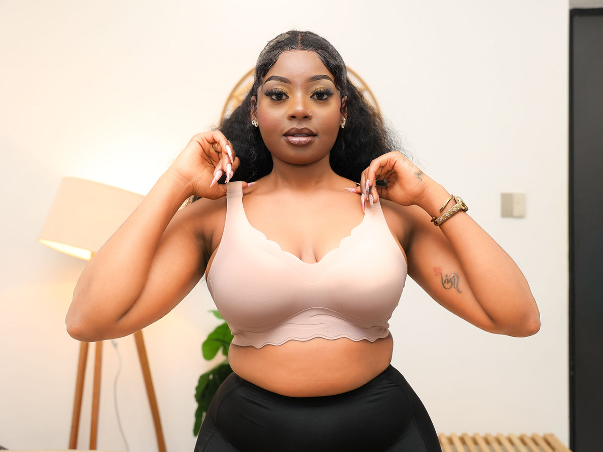 Seamless comfort wireless bra