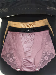 Raha Lace High-Waist Panties with floral lace detailing
