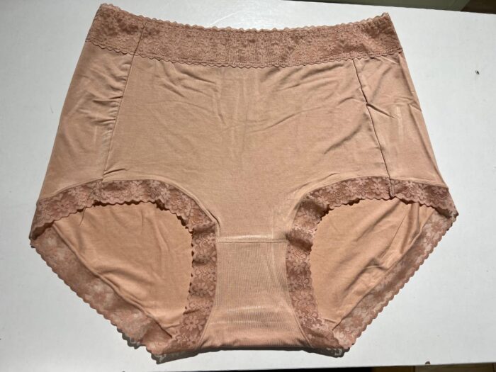 Beige Lace Cotton Trim Panty for sizes 18 to 24