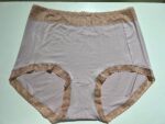 Light Purple with beige Lace Cotton Trim Panty for sizes 18 to 24